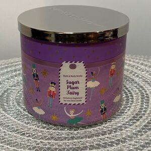 BBW Sugar Plum Fairy 3 Wick Scented Candle NWT